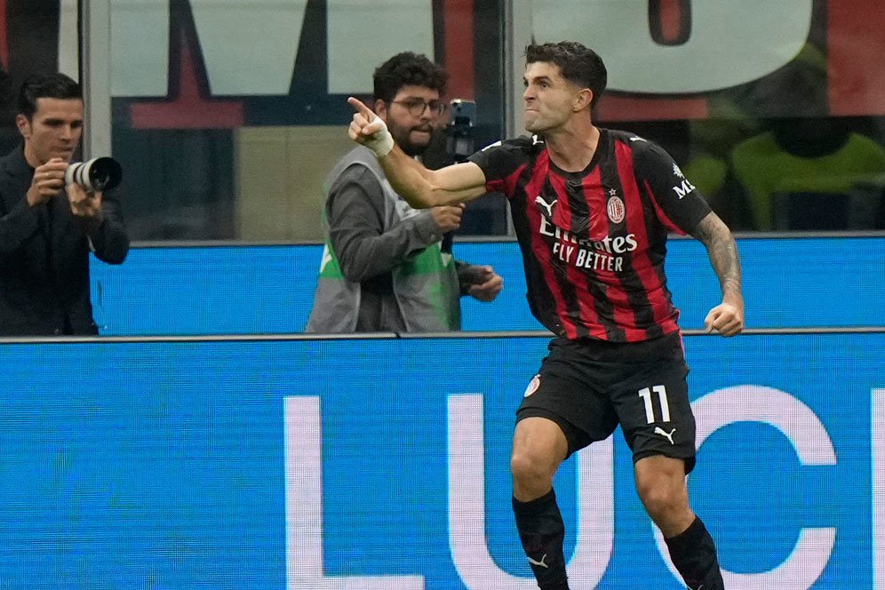 Pulisic On Fire! Gol dan Assist Spektakuler Antar Milan Salip Napoli di Puncak