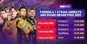Link Live Streaming Formula 1 Etihad Airways Abu Dhabi Grand Prix 2025, Eksklusif di Vidio Link Live Streaming Formula 1 Etihad Airways Abu Dhabi Grand Prix 2025, Eksklusif di Vidio
