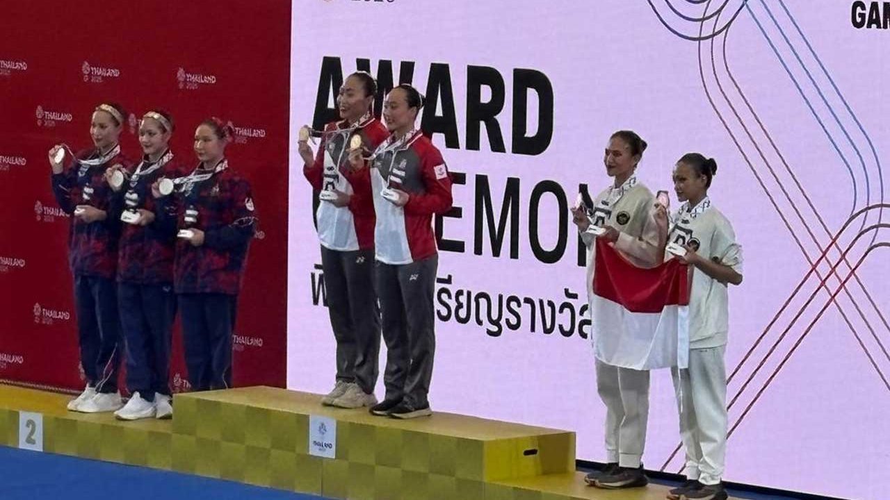 Hilda Julyandra dan Talitha Subeni Persembahkan Perunggu untuk Indonesia dari Renang Artistik SEA Games 2025