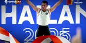 Pecahkan Rekor Dunia, Rizki Juniansyah Sabet Emas Ke-50 Indonesia di Angkat Besi SEA Games 2025