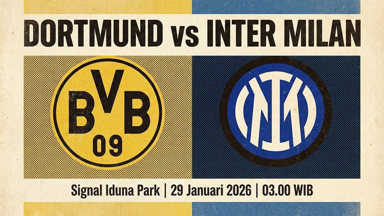 Tempat Menonton Dortmund vs Inter: Jam Berapa dan Nonton Live Streaming di Mana? Tempat Menonton Dortmund vs Inter: Jam Berapa dan Nonton Live Streaming di Mana?
