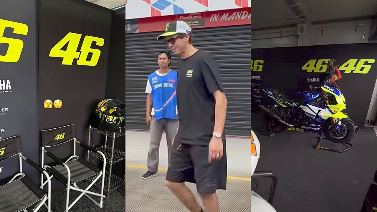 Hore! Valentino Rossi Akhirnya Jajal Sirkuit Mandalika untuk Pertama Kali, Dampingi VR46 Riders Academy Latihan Hore! Valentino Rossi Akhirnya Jajal Sirkuit Mandalika untuk Pertama Kali, Dampingi VR46 Riders Academy Latihan