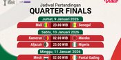 Jadwal Siaran Langsung Perempat Final Piala Afrika 2025 di Vidio, 9 - 11 Januari 2026 Jadwal Siaran Langsung Perempat Final Piala Afrika 2025 di Vidio, 9 - 11 Januari 2026