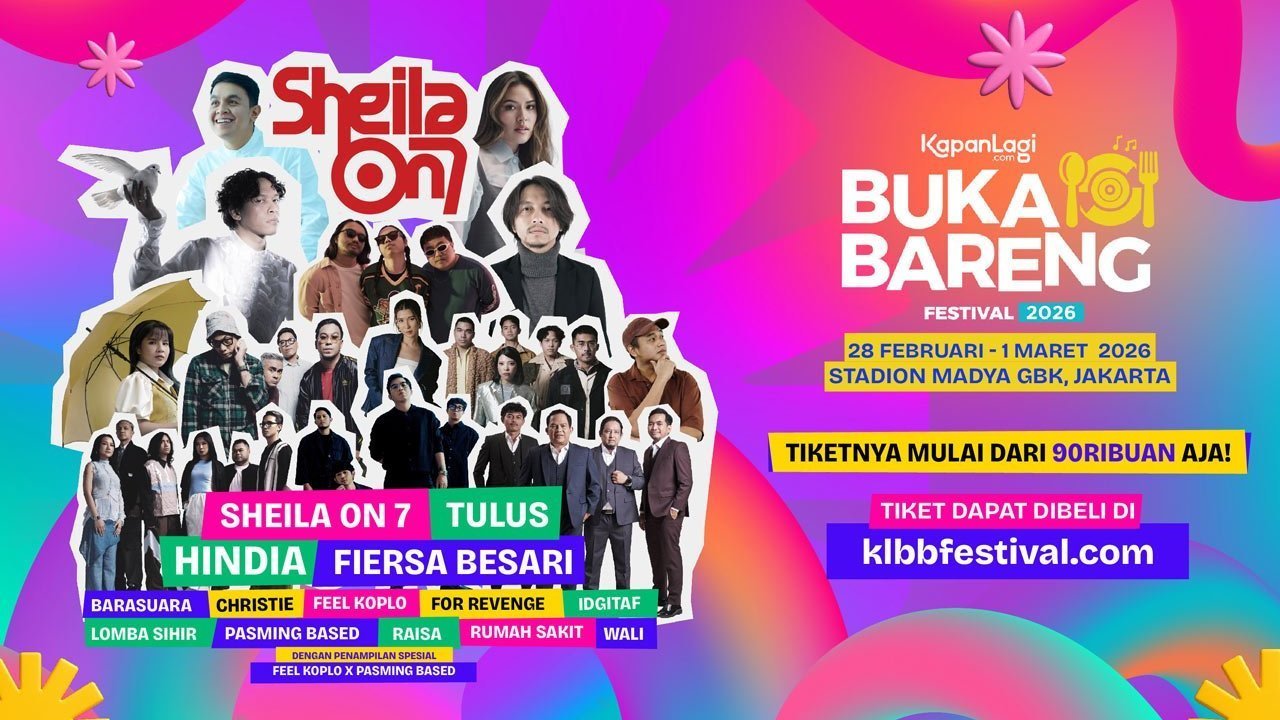 Rundown KLBB Festival 2026 Resmi Rilis: Sheila On 7 dan Hindia Siap Guncang GBK!