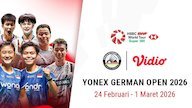 Jadwal Lengkap German Open 2026 dan Link Streaming di Vidio