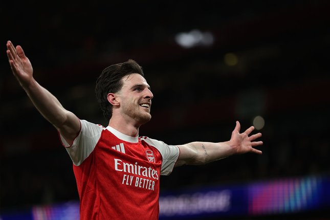 Arsenal di Puncak, Rice Ingatkan Jangan Terlena
