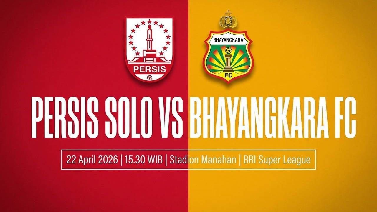 Link Live Streaming BRI Super League: Persis Solo vs Bhayangkara FC Hari Ini Link Live Streaming BRI Super League: Persis Solo vs Bhayangkara FC Hari Ini