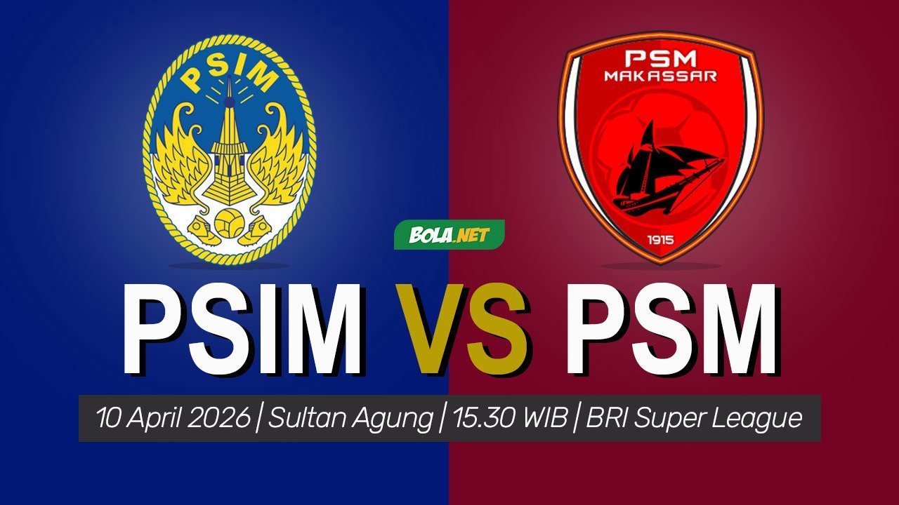 Jadwal dan Live Streaming PSIM vs PSM Makassar di Indosiar dan Vidio Hari Ini, 10 April 2026