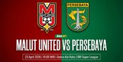 Live Streaming Siaran Langsung Malut United vs Persebaya: Main di Mana, Kickoff Jam Berapa? Live Streaming Siaran Langsung Malut United vs Persebaya: Main di Mana, Kickoff Jam Berapa?