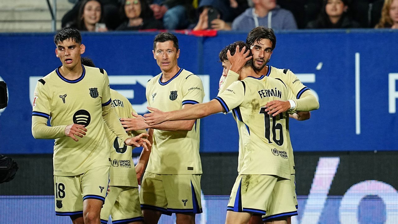 Hasil Osasuna vs Barcelona: Tambah 3 Poin, Barca Selangkah Lagi Juara Liga Spanyol