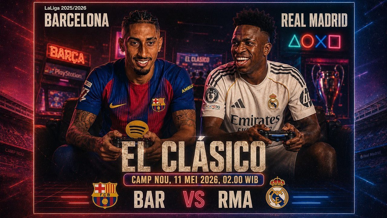 Tempat Menonton Barcelona vs Real Madrid: Live di Mana dan Jam Berapa?