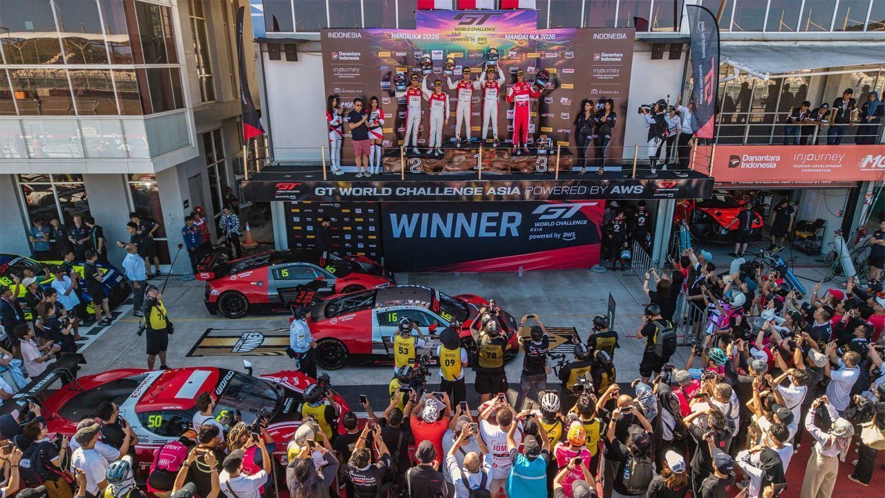 Hasil Race 1 GT World Challenge Asia 2026 Seri Mandalika: Sean Gelael Naik Podium Hasil Race 1 GT World Challenge Asia 2026 Seri Mandalika: Sean Gelael Naik Podium
