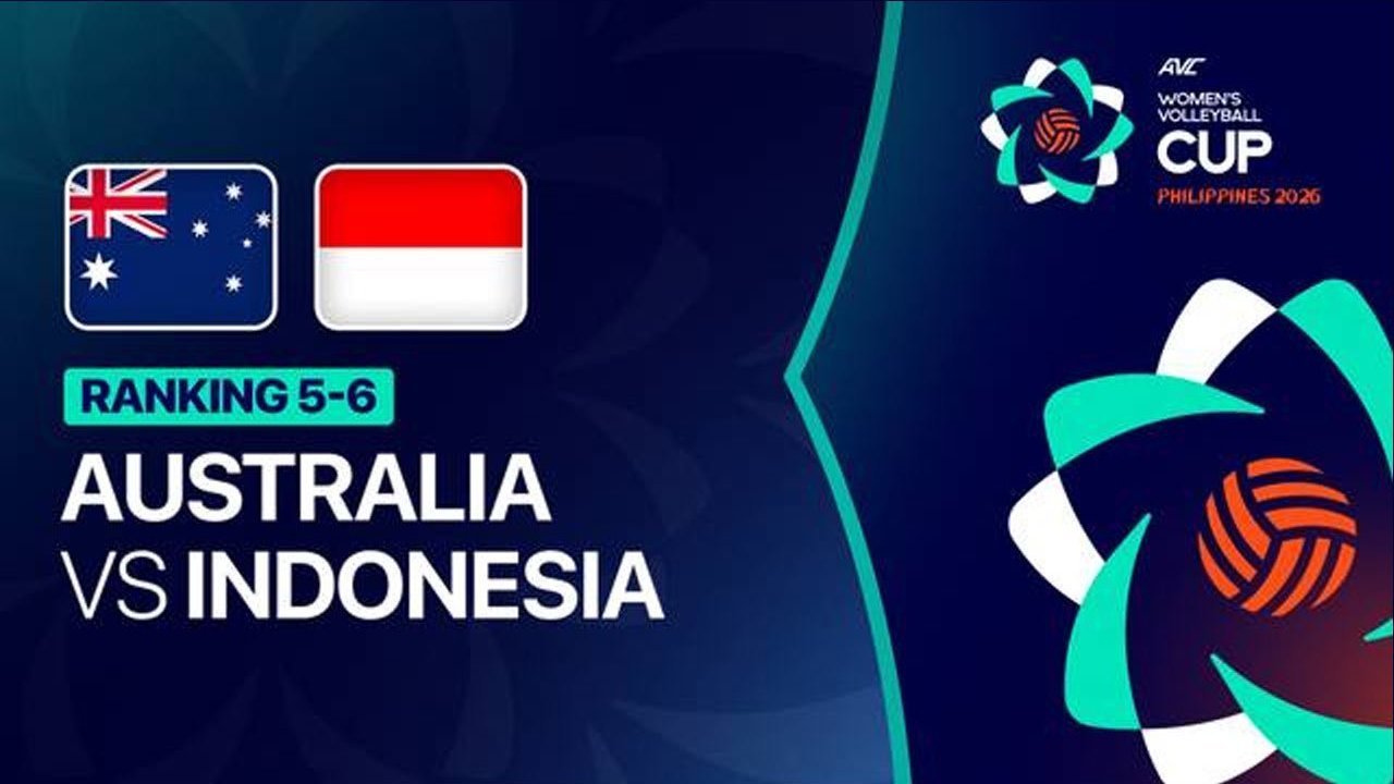 Nonton Live Streaming Indonesia vs Australia di AVC Women's Volleyball Cup 2026 di Vidio Hari Ini, 14 Juni 2026