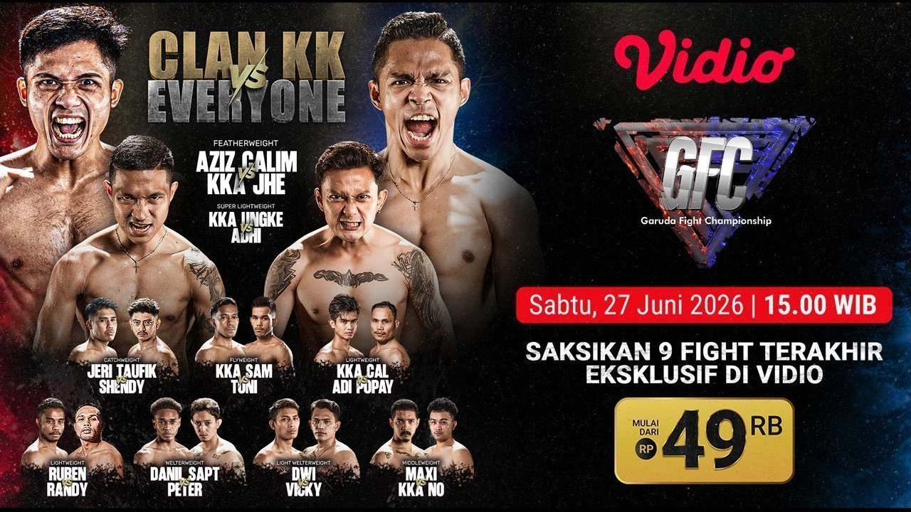 Jadwal Combat Sports: Garuda Fight Championship Series 2 Akhir Pekan Ini di Vidio