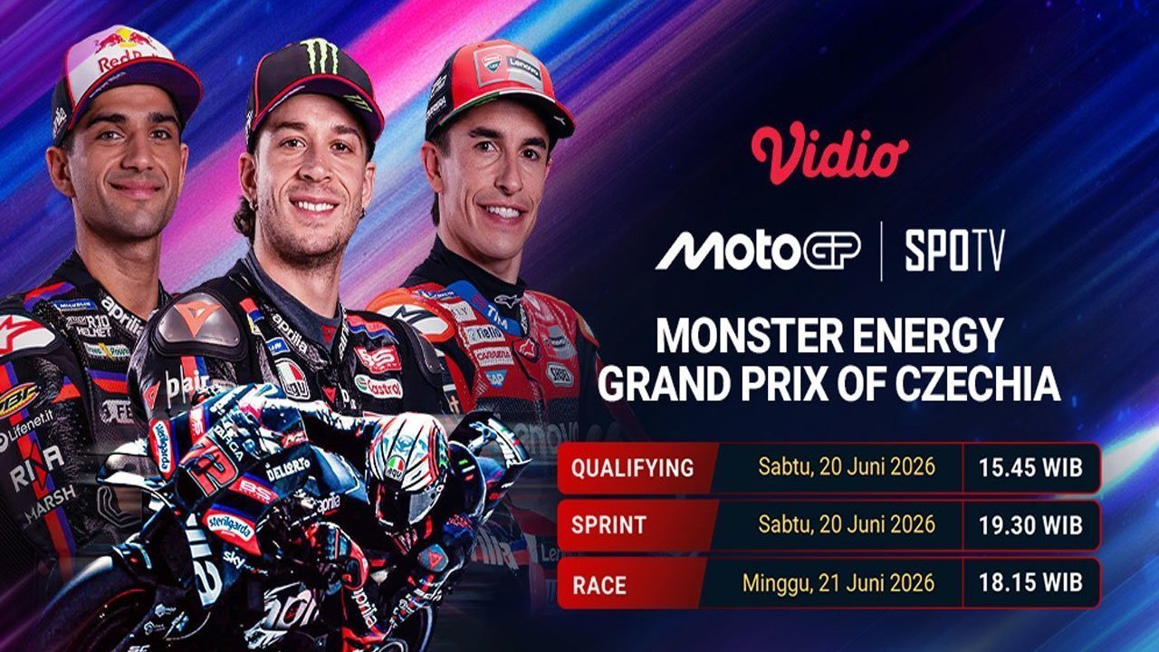 MotoGP Grand Prix of Czechia 2026: Kembalinya Sirkuit Legendaris! Live di Vidio