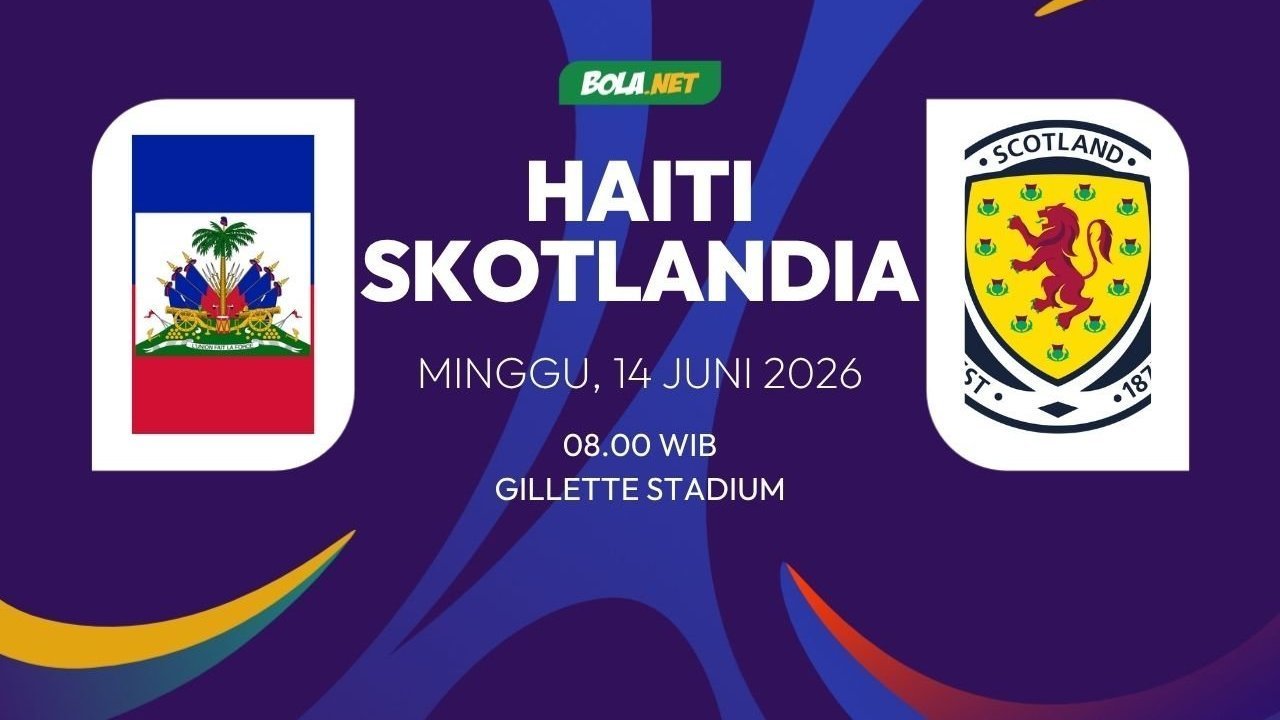Live Streaming Haiti vs Skotlandia: Jadwal TVRI, dan Link Nonton Piala Dunia 2026 Live Streaming Haiti vs Skotlandia: Jadwal TVRI, dan Link Nonton Piala Dunia 2026