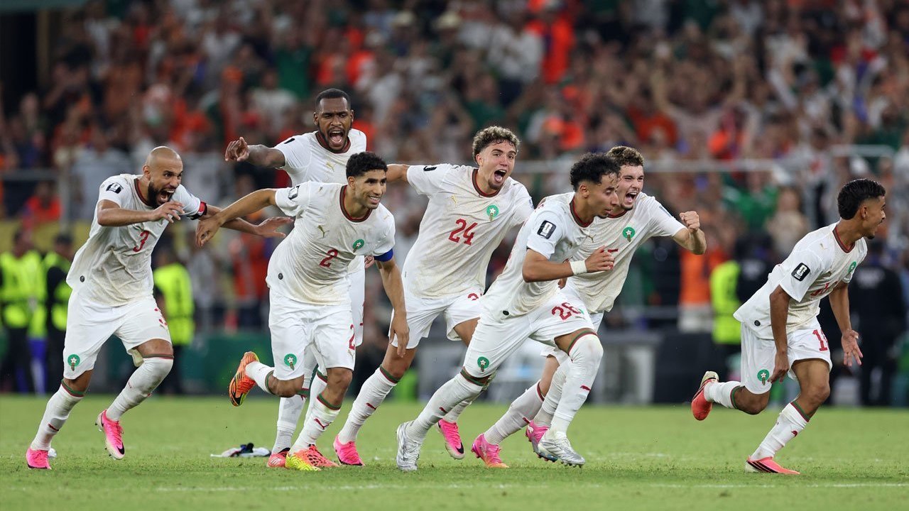 Maroko Tendang Belanda, Tantang Kanada di Babak 16 Besar Maroko Tendang Belanda, Tantang Kanada di Babak 16 Besar