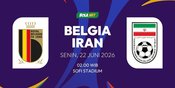 Prediksi Piala Dunia 2026: Belgia vs Iran 22 Juni 2026