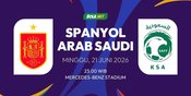 Prediksi Piala Dunia 2026: Spanyol vs Arab Saudi 21 Juni 2026 Prediksi Piala Dunia 2026: Spanyol vs Arab Saudi 21 Juni 2026