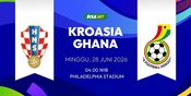 Prediksi Piala Dunia 2026: Kroasia vs Ghana 28 Juni 2026