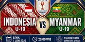 Link Streaming Timnas Indonesia U-19 vs Myanmar - Piala AFF U-19 2026