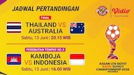 Jadwal dan Link Live Streaming Piala AFF U-19 di Vidio: Perebutan Juara Tiga Indonesia vs Kamboja dan Partai Puncak