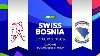 Prediksi Piala Dunia 2026: Swiss vs Bosnia dan Herzegovina 19 Juni 2026