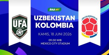 Prediksi Piala Dunia 2026: Uzbekistan vs Kolombia Kamis 18 Juni 2026
