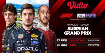 Jadwal Formula 1 Lenovo Austrian Grand Prix 2026 Streaming Hanya di Vidio Jadwal Formula 1 Lenovo Austrian Grand Prix 2026 Streaming Hanya di Vidio