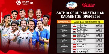 Nonton Siaran Langsung Quarterfinal Australian Badminton Open 2026 di Vidio Nonton Siaran Langsung Quarterfinal Australian Badminton Open 2026 di Vidio