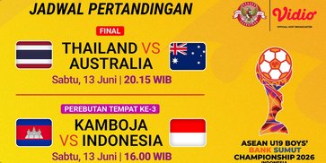 Jadwal dan Link Live Streaming Piala AFF U-19 di Vidio: Perebutan Juara Tiga Indonesia vs Kamboja dan Partai Puncak