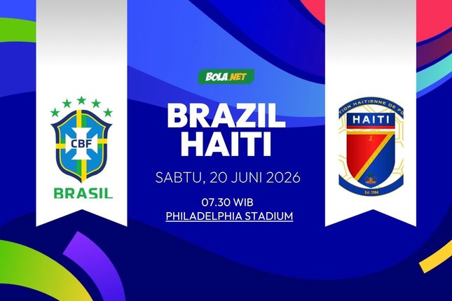 Jadwal dan Siaran Langsung Brasil vs Haiti
