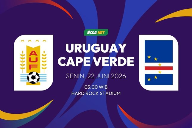 Jadwal Siaran Langsung dan Live Streaming Piala Dunia 2026 Uruguay vs Cape Verde Jadwal Siaran Langsung dan Live Streaming Piala Dunia 2026 Uruguay vs Cape Verde