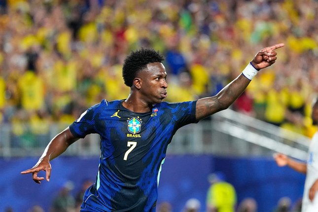 Statistik Vinicius Junior di laga Brasil vs Haiti
