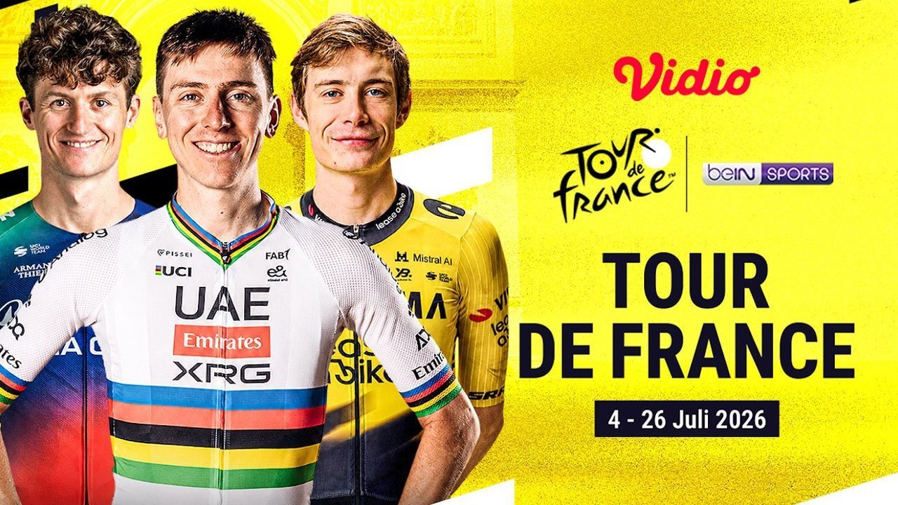 Jadwal Tour de France 2026: Duel Tadej Pogacar vs Jonas Vingegaard di Vidio Jadwal Tour de France 2026: Duel Tadej Pogacar vs Jonas Vingegaard di Vidio