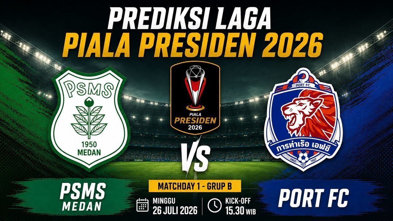 Prediksi Piala Presiden 2026: PSMS Medan vs Port FC 26 Juli 2026