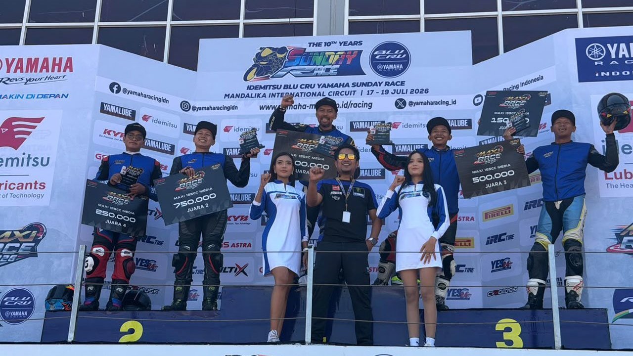 Bukan Sekadar Adu Cepat, Media Maxi Race Yamaha Sunday Race 2026 Penuh Tawa dan Saling Ledek