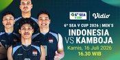 SEA V Cup Men - Indonesia vs Kamboja: Bidik Kemenangan di Laga Awal Hanya di Vidio