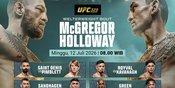 Fight Card UFC 329: McGregor vs Holloway Jadi Duel Paling Dinantikan, Saksikan Eksklusif di Vidio Fight Card UFC 329: McGregor vs Holloway Jadi Duel Paling Dinantikan, Saksikan Eksklusif di Vidio
