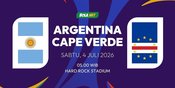Prediksi Piala Dunia 2026: Argentina vs Cape Verde 4 Juli 2026 Prediksi Piala Dunia 2026: Argentina vs Cape Verde 4 Juli 2026