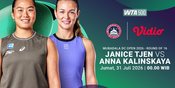 WTA 500: Mubadala DC Open 2026 Round of 16 - Janice Tjen vs Anna Kalinskaya Hanya di Vidio