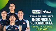 SEA V Cup Men - Indonesia vs Kamboja: Bidik Kemenangan di Laga Awal Hanya di Vidio