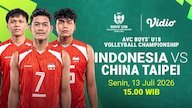 Indonesia vs China Taipei - AVC Boys U18 2026: Adu Strategi Tim Pemburu Kemenangan di Vidio