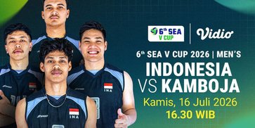 SEA V Cup Men - Indonesia vs Kamboja: Bidik Kemenangan di Laga Awal Hanya di Vidio