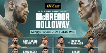 Fight Card UFC 329: McGregor vs Holloway Jadi Duel Paling Dinantikan, Saksikan Eksklusif di Vidio