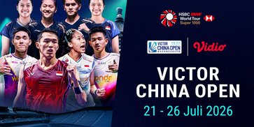 Jadwal Streaming Victor China Open 2026: Adu Kekuatan Pemain Elite di Vidio Jadwal Streaming Victor China Open 2026: Adu Kekuatan Pemain Elite di Vidio