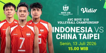 Indonesia vs China Taipei - AVC Boys U18 2026: Adu Strategi Tim Pemburu Kemenangan di Vidio