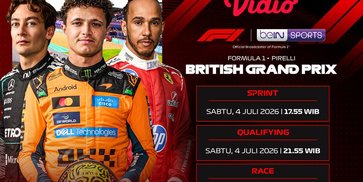 Jadwal Formula 1 Pirelli British Grand Prix 2026: Persaingan Gelar Juara Memanas, Saksikan Eksklusif di Vidio