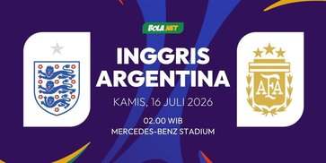 Prediksi Piala Dunia 2026: Inggris vs Argentina 16 Juli 2026