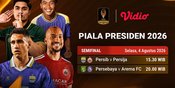 Piala Presiden 2026 - Semifinal: Duel Penentu Tiket Final Hanya di Vidio Piala Presiden 2026 - Semifinal: Duel Penentu Tiket Final Hanya di Vidio